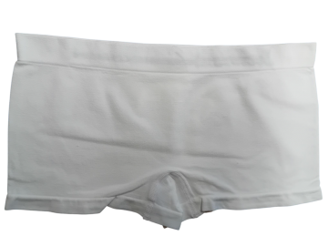 Mb naadloze microfiber dames boxer b6006 wit achterzijde