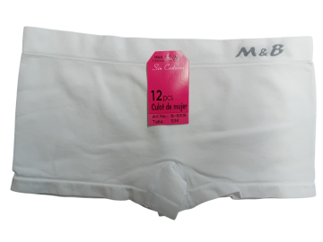 Mb naadloze microfiber dames boxer b6006 wit