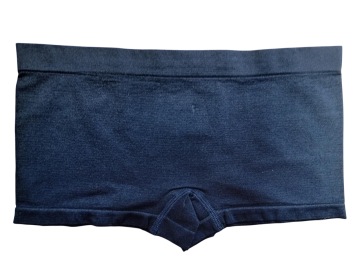 Mb naadloze microfiber dames boxer b6006 zwart achterzijde