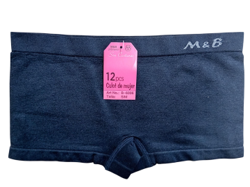 Mb naadloze microfiber dames boxer b6006 zwart