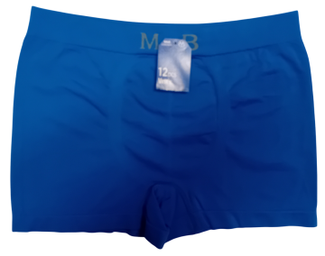 Mb naadloze microfiber heren boxershort b1000 blauw 0