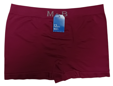 Mb naadloze microfiber heren boxershort b1000 bordeaux