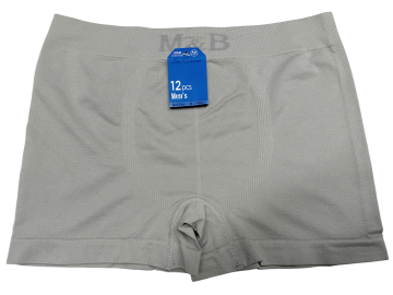 Mb naadloze microfiber heren boxershort b1000 grijs