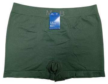 Mb naadloze microfiber heren boxershort b1000 legergroen 0