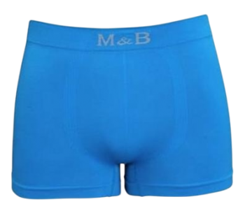 Mb naadloze microfiber heren boxershort b1000 model blauw