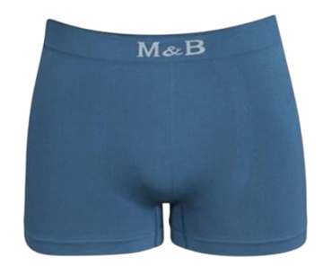 Mb naadloze microfiber heren boxershort b1000 model donkerblauw