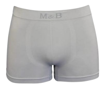 Mb naadloze microfiber heren boxershort b1000 model lichtgrijs