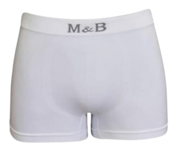Mb naadloze microfiber heren boxershort b1000 model wit