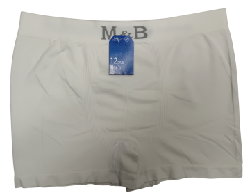 Mb naadloze microfiber heren boxershort b1000 wit