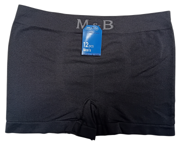 Mb naadloze microfiber heren boxershort b1000 zwart 0