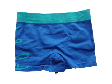 Mb naadloze microfiber jongens boxershort 2090 blauw groen achterzijde