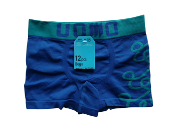 Mb naadloze microfiber jongens boxershort 2090 blauw groen