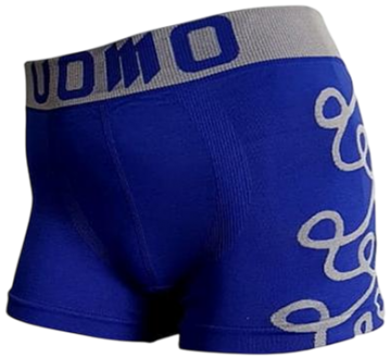 Mb naadloze microfiber jongens boxershort 2090 donkerblauw grijs pop