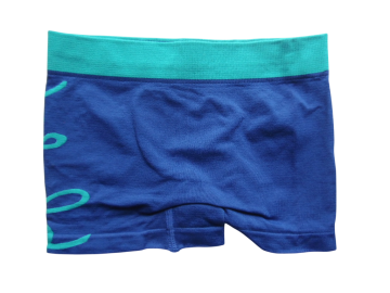 Mb naadloze microfiber jongens boxershort 2090 donkerblauw groen achterzijde