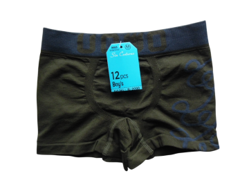 Mb naadloze microfiber jongens boxershort 2090 groen