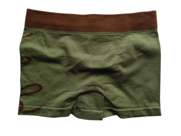 Mb naadloze microfiber jongens boxershort 2090 leger groen achterzijde