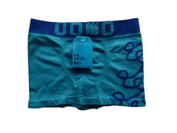 Mb naadloze microfiber jongens boxershort 2090 licht blauw