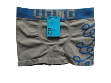 Mb naadloze microfiber jongens boxershort 2090 licht grijs