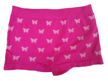 Mb naadloze microfiber meisjes boxer b7028 vlinders violet achterzijde