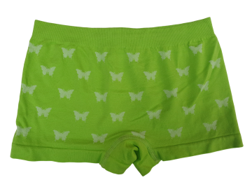 Mb naadloze microfiber meisjes boxer b7028 vlinders groen achterzijde