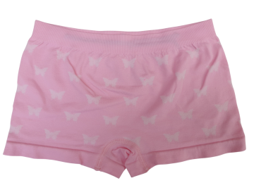 Mb naadloze microfiber meisjes boxer b7028 vlinders lichtroze achterzijde