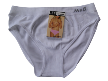 Mb naadloze microfiber meisjes slip b7012 wit