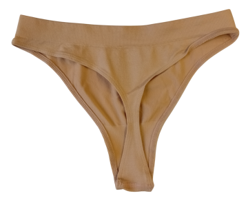 Mb naadloze microfiber string b6004 beige achterkant
