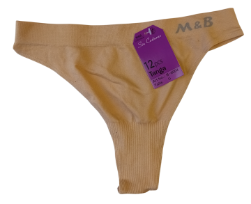 Mb naadloze microfiber string b6004 beige
