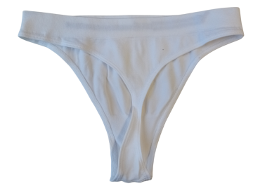 Mb naadloze microfiber string b6004 wit achterkant