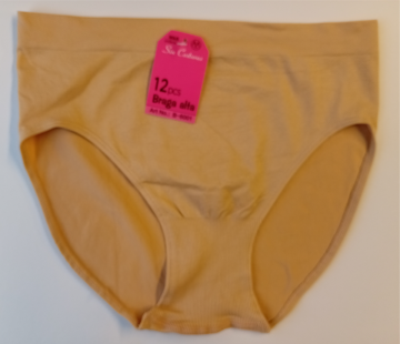 M&B B6001 dames slip beige – detail van zachte microfiber stof