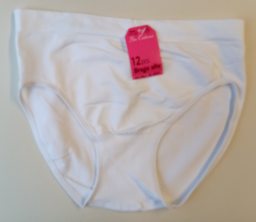 M&B B6001 dames slip wit – detail van zachte microfiber stof