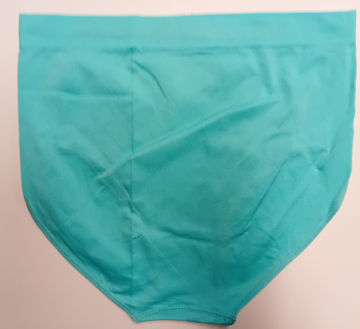 Extra hoog model dames slip M&B B6057 aqua blauw – ruime en comfortabele pasvorm