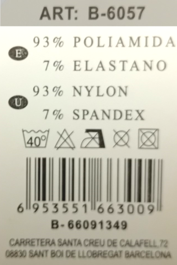 Naadloze dames slip M&B B6057 zwart – extra hoog model tailleslip label