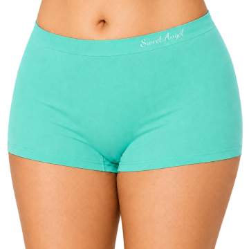 Mint groene naadloze boxer   extra hoog model  sweet angel xg021 