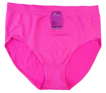 Naadloze dames slip mb b6002  donker roze