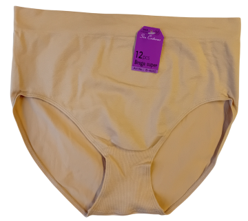 Naadloze dames slip mb b6002  licht beige