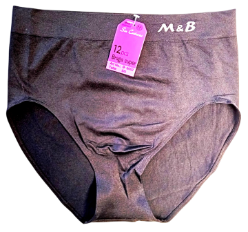 Naadloze dames slip mb b6002  zwart