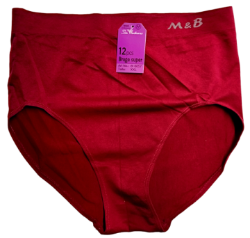 Naadloze dames slip mb b6057 bordeaux