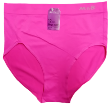 Naadloze dames slip mb b6057 donker roze