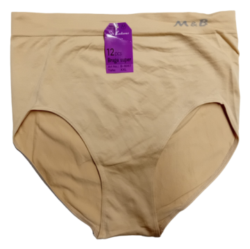 Naadloze dames slip mb b6057 licht beige