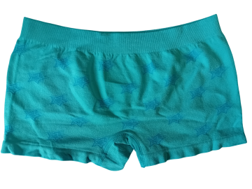 Naadloze meisjes boxers mb 7033 blauw achterzijde