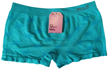 Naadloze meisjes boxers mb 7033 blauw