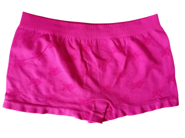 Naadloze meisjes boxers mb 7033 donker roze achterzijde