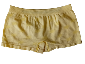 Naadloze meisjes boxers mb 7033 geel achterzijde
