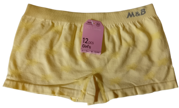 Naadloze meisjes boxers mb 7033 geel