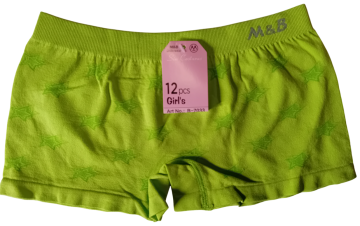Naadloze meisjes boxers mb 7033 groen
