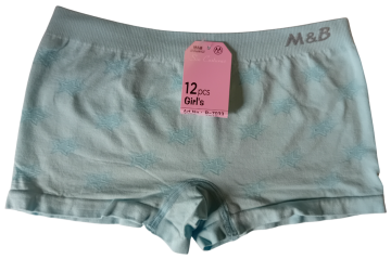 Naadloze meisjes boxers mb 7033 lichtblauw