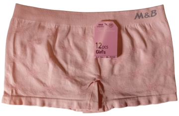 Naadloze meisjes boxers mb 7033 zalmroze