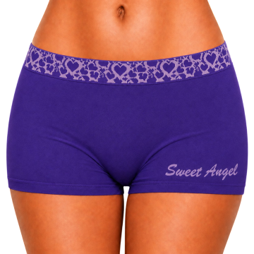 paarse naadloze dames boxer sweet angel xg2047