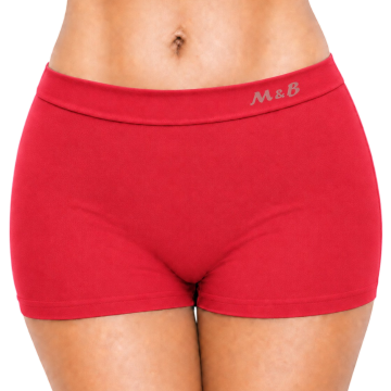 Rode naadloze dames boxer mb b6027